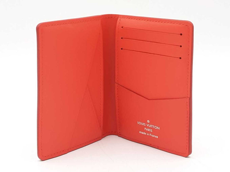 Louis Vuitton Pocket Organizer In Red Epi Xl Grained Leather Fw0725prxdu