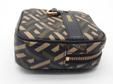 Versace La Greca Signature Khaki Green Black Square Zipper Pouch Do0426rxde