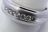 0.49ctw Diamond Ring In 10k White Gold 5.1 Grams Size 10 Eb1125owrdu