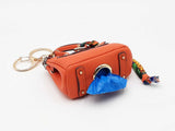 Mini Barkin Bag Doggie Waste Bag Dispenser Charm In Orange Fw1025edu