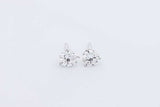 1.0cttw Lab Grown Diamond Stud Earrings In 14k White Gold 0.8 Grams Eb0326orxdu
