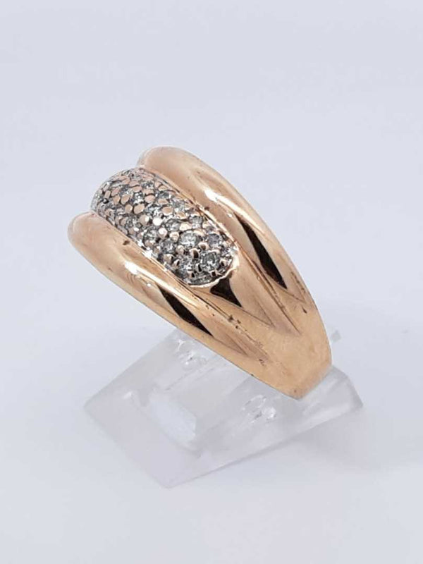 0.50 Cttw Diamond & 14k Yellow Gold Cluster Ring 7.5 Gram Size 13.75 Fw0825orxdu