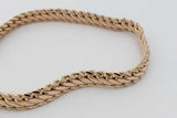 14k Yellow Gold Flat Braided Chain Necklace 13.5 Grams 18 Inch Eb0926cexsa
