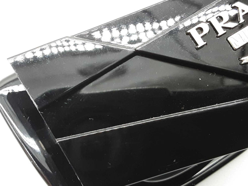 Prada Spr11z Rectanglular Black Frames Dark Gray Lens Sunglasses Do0825lcrde