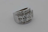 6.1cttw Diamond Ring In 10k White Gold 14 Grams Size 9.5 Eb1026wxxzsa