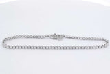 2.34cttw Lab Grown Diamond Tennis Bracelet 10k White Gold 4g 7 Inch Eb0526iirdu