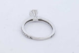 1.34cttw Diamond Ring In 18k White Gold 3.6 Grams Size 8.5 Eb1225lrxzde