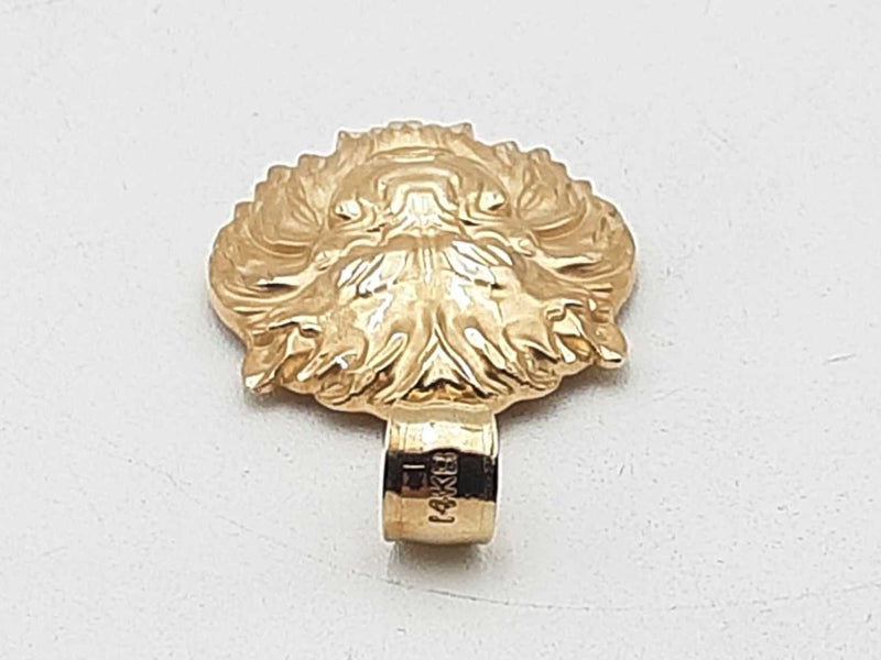 14k Yellow Gold 6 Grams Lion Pendant Aa0825ozxsa