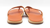 Hermès Thong Sandals In Orange H Leather Size 12 Fw0926rxzdu