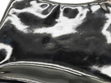 Salvatore Ferragamo Black Patent Leather Shoulder Bag As Is Condition Do0426orde