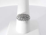 .91 Ctw Diamonds 14k White Gold 14k 4.4 Grams Ring Size 8 Sd0625owrsa