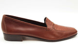 Salvatore Ferragamo Lizard Brown Leather Loafers Size 10 Eb0926rxsa