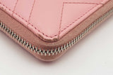 Gucci Pink Quilted Chevron Leather Marmont Continental Wallet Eb0126lrxsa