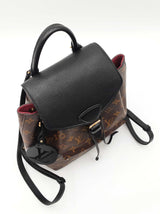 Louis Vuitton Montsouris Pm Backpack In Monogram Coated Canvas & Black Leather Fw0726lxzxdu