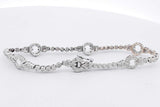 0.9cttw Diamond Tennis Bracelet In 18k White Gold 11.3 Grams 7 Inch Eb0726lxxzsa