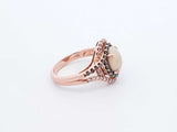 Le Vian Opal & Diamond 14k Strawberry Gold Ring 5.1 Grams Size 7 Fw0225wxzdu