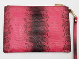 Michael Kors Xl Zip Clutch Python Pink Aa0726lzsa