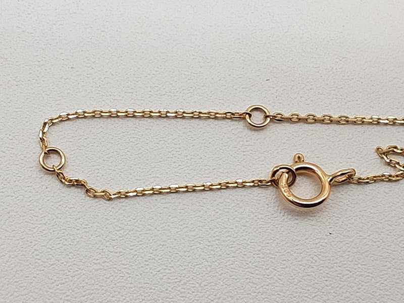 0.90 Cttw Lab Grown Diamonds 14k Yellow Gold 2.1g Necklace 18 In Do1225rcrde