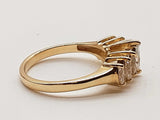 0.32 Cttw Natural Diamonds 14k Yellow Gold 3.5g Ring Size 8 Do0426oride
