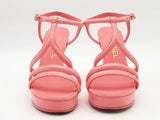 Chanel Goatskin Parthenon Platform Heels Pink Size 36 Aa0525crsa
