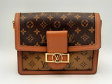 Louis Vuitton Lv Monogram & Reverse Monogram Dauphine Shoulder Bag Fw1124exzdu