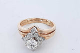 0.76cttw Diamond Ring In 14k Yellow Gold 5.3 Grams Size 5.5 Eb1225lxxzde