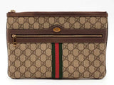 Gucci Ophidia Zip Pouch Gg Supreme Beige Aa0826lrzsa