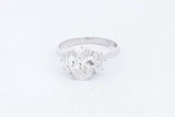 2.75ctw Lab Grown Diamond Ring In 14k White Gold 2.9 Grams Size 7 Eb0425crxsa