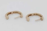 0.06cttw Diamond Hoop Earrings In 14k Yellow Gold 3.5 Grams Eb1026oorsa