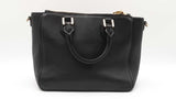 Tory Burch Robinson Black Pebbled Leather Mini Square Tote Sd0526wzdu