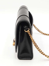 Balenciaga 2022 Hourglass Wallet With Chain In Black Leather Fw0o725pzxdu