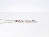 Diamond & 10k Heart Pendant With 14k Station Chain 4.5 Grams 17 Inch Fw0826wordu