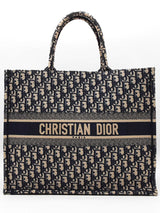 Christian Dior Oblique Embroidery Book Tote Bag Eb0526lrxzde