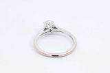 Oval Diamond Ring In 18k White Gold 3 Grams Size 8.75 Eb1224lexzdu