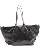 Balmain Track Shiny Leather Black Tote Bag Sd0725rzxsa