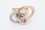 14k Yellow Gold Diamond Spinner Ring 7.6 Grams Size 6 Eb0626iixdu