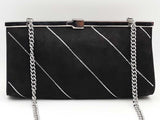 Christian Louboutin Palmette Clutch Bag In Black Suede Aa0526ozxsa