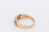 0.05cttw Diamond 18k Yellow Gold Ring With Hearts 3.3 Grams Size 6.25 Eb726oixsa