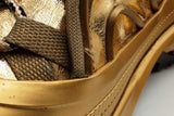 Burberry Arthur Gold Metallic Sneakers Size 43.5 Eb0526lxzsa