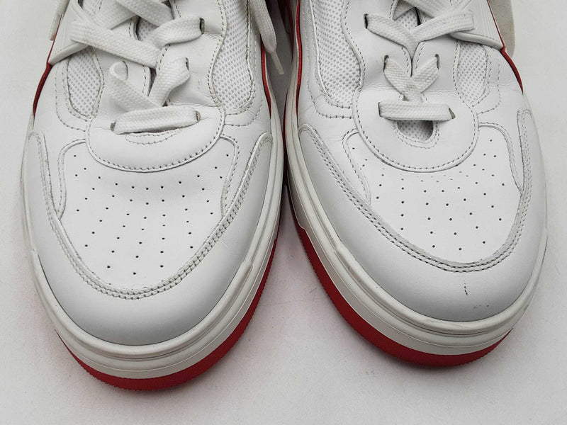 Christian Louboutin Astroloubi White Leather Sneakers Size Eu 45 Fw026467lrxdu