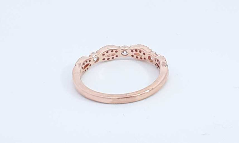 14k Rose Gold 0.37ctw Lab Grown Diamond Ring Size 7.25 Eb0623lsedu