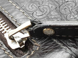 Gucci Guccissima Dark Brown Leather Messenger Crossbody Bag Eb0426lrxsa