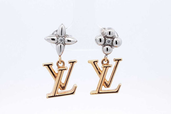 Louis Vuitton Lv Iconic Monogram Flower Stud Earrings 5.8 Grams Eb0225lxzsa