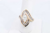 Approx. 2.2ctw Diamond Ring In 14k Yellow Gold 11.4 Grams Size 8.5 Eb0125lcrxsa