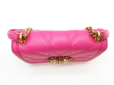 Dolce & Gabbana Devotion Pink Quilted Nappa Leather Shoulder Bag Sd0825izxde