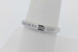 0.12cttw Princess Cut Diamond Ring In 14k White Gold 2 Grams Size 7 Eb0926loxsa