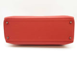 Hermes Kelly 40 Vermillion Red Togo Palladium Shoulder Bag Do0523erxzde