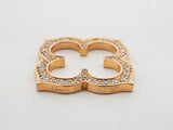 Cartier Diamond & 18k Yellow Gold Gothic Clover Quatrefoil Pendant 6.1 Grams Fw0726czxdu