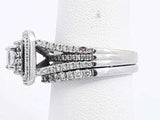 Approx. 0.45ctw Diamond Ring In 14k White Gold 8.1 Grams Size 6 Eb0125isrsa