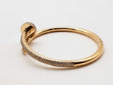 18k Yg 33.6g Diamonds Bangle Bracelet Do0924lrxzxmia